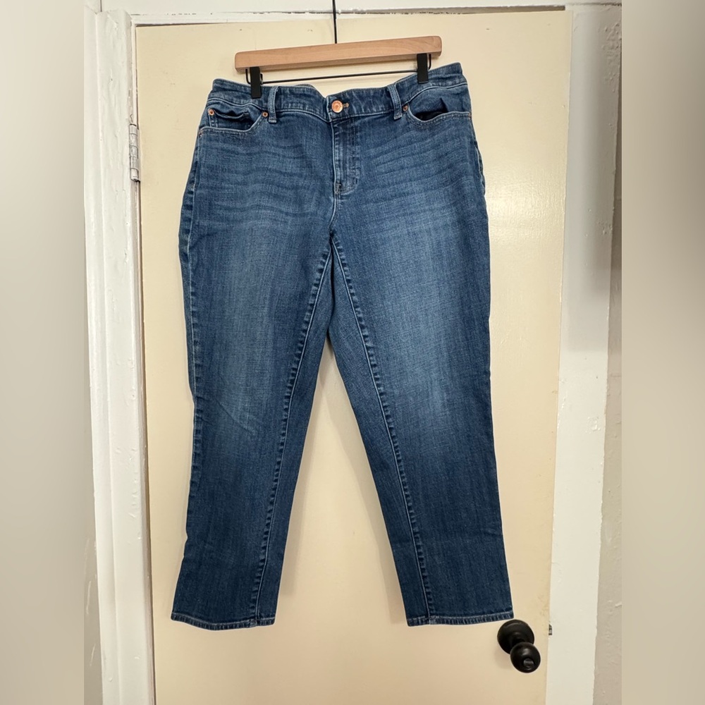 Talbots Classic Mid Blue Straight Leg Jeans